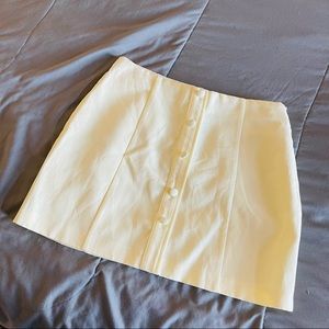ZARA eggshell white Button up skirt